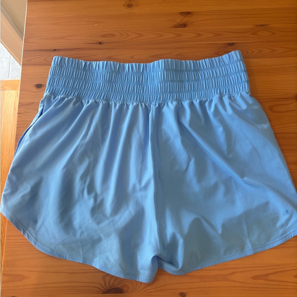 Nike Carolina Blue High Waisted Athletic Shorts (Lightweight Performance) - Picture 5 of 5